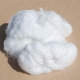 white textured polyester waste